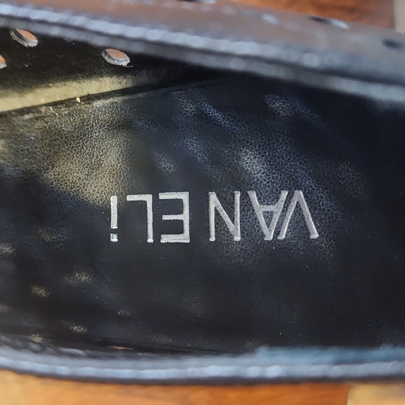 Women's Vaneli black open-toed heels size 8.5 - Picture 5 of 6